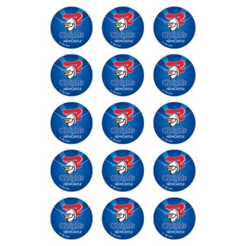 Knights NRL Edible Icing Cupcake Images - Click Image to Close